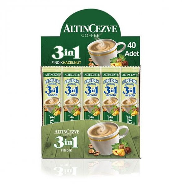 Altıncezve 3ü 1 Arada Fındık Aromalı Kahve 40 x 15 Gr