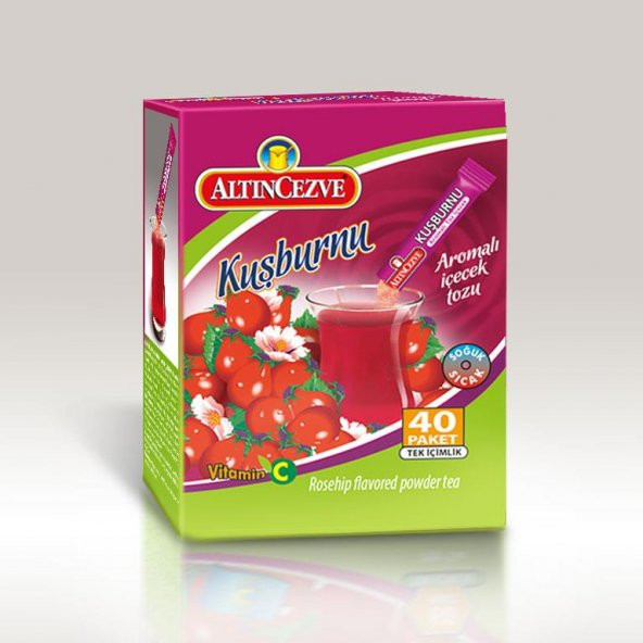 Altıncezve Kuşburnu Aromalı Tek İçimlik İçecek Tozu 40 x 1.5 Gr - Resim 2