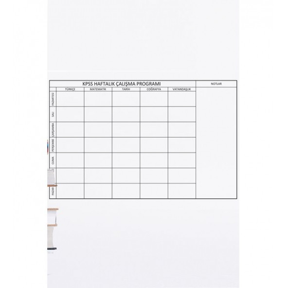 4'lü Kpss Çalışma Seti - Yapışkansız Tutunan Akıllı Kağıt & Silgili Tahta Kalemi - Resim 2