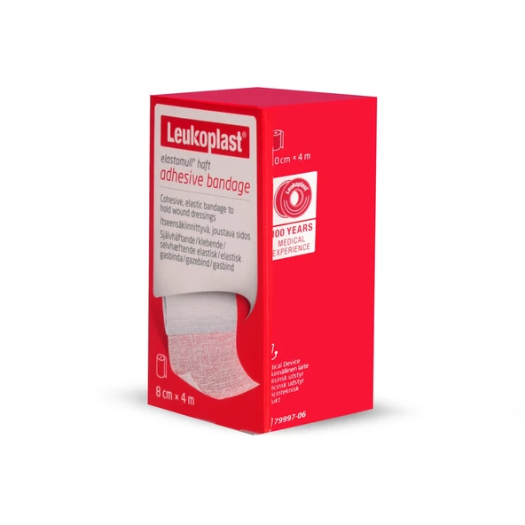 Leukoplast Elastomull Haft Bandaj 79997-05 8cm X 4cm (Yapışkan,Beyaz) - 3