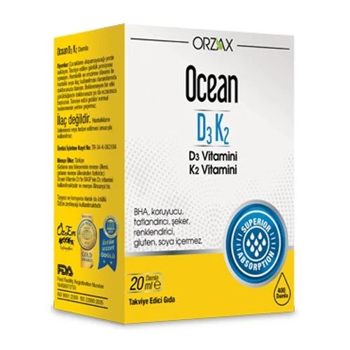 Ocean D3K2 Vitamin Damla 20 ml