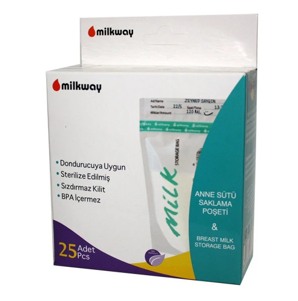 Milkway Süt Saklama Poşeti 25li