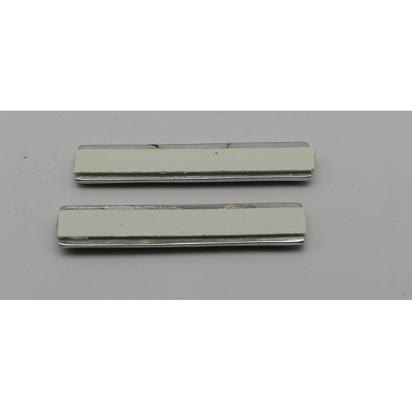 S Line Audi Logo Yan Çamurluk 3M 3D Metal Zemin Üzeri ABS Amblem Arma - 5