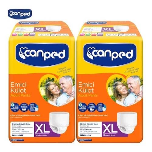 Canped Emici Külot Hasta Bezi XL ( Extra Large ) 30 Adet 2li