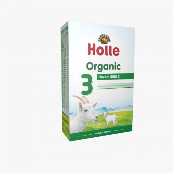 Holle Organik 3 Keçi Sütü 400 gr 12+ Ay