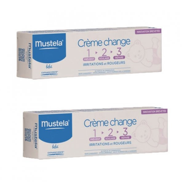 Mustela Vitamin Barrier Cream Tube 100 ml 2 Adet