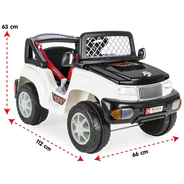 Pilsan Panter 12V Uzaktan Kumandalı Akülü Araba 05118 - Beyaz - 2
