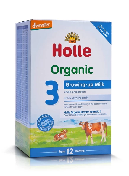 Holle Organik 3 Büyüme Sütü 600 gr 12-36 Ay - 6 adet