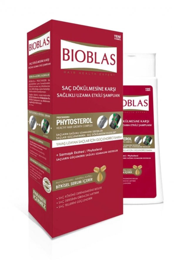 Bioblas Saç Dökülmesine Karşı Şampuan Sağlıklı Uzama Etkili  360 Ml