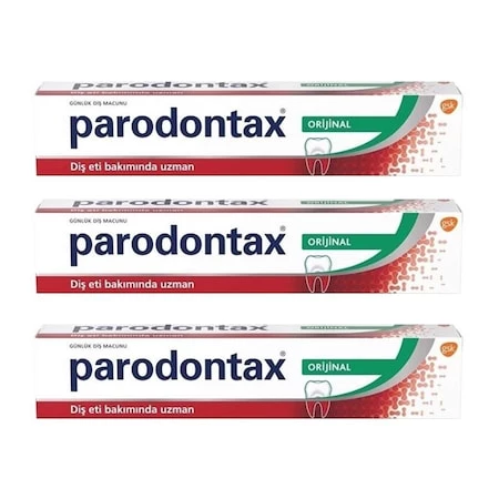 Parodontax Original Diş Macunu 75 ml 3 Kutu