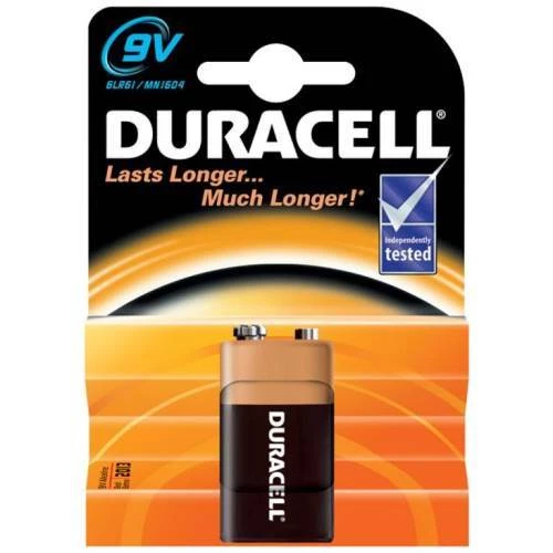 Duracell Alkaline 9 Volt Pil