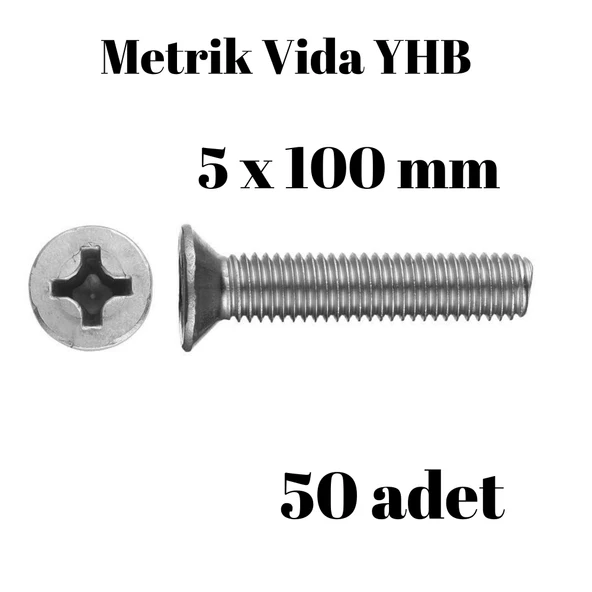 Metrik Vida Civata Yhb 5x100 50'li Paket ürün görseli