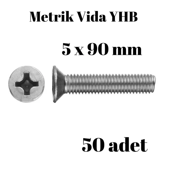Metrik Vida Civata Yhb 5x90 50'li Paket ürün görseli