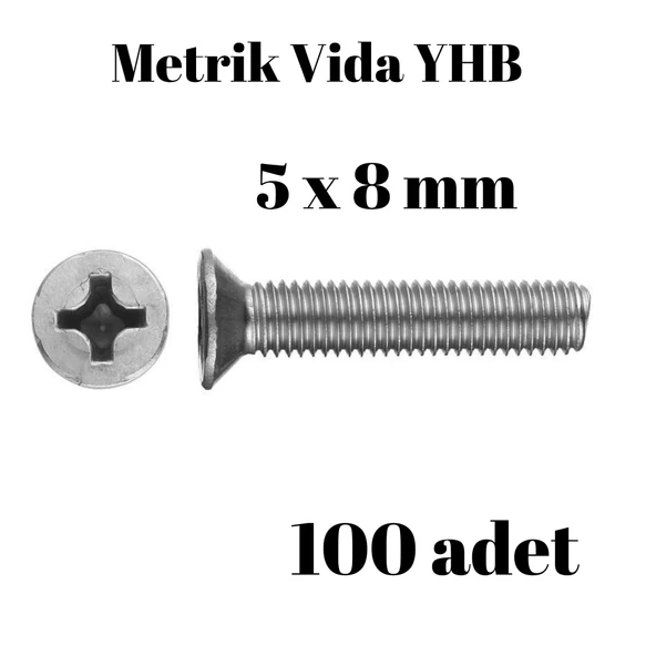 Metrik Vida Civata Yhb 5x8 100'lü Paket ürün görseli