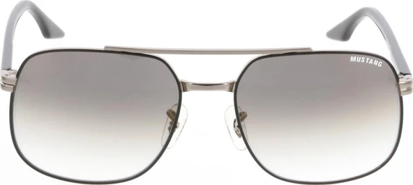 Erkek Güneş Gözlüğü - Pilot Form Gri Metal Çerçeve Gri Cam UV400 MU2378