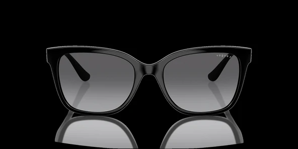 Kadın Güneş Gözlüğü - Yumuşak Dikdörtgen Form Siyah Enjeksiyon Çerçeve Yeşil Degrade Kahverengi Cam 0VO5426S