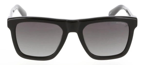 Erkek Güneş Gözlüğü - Kare Siyah Kemik Çerçeve Füme Cam %100 UV Koruma MU2536 01