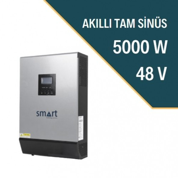 Smart 5000 Watt 48 Volt Akıllı İnverter (5 K Solar Off-Grid V- Inverter 2 Yıl Garanti Kargo Bedava)=