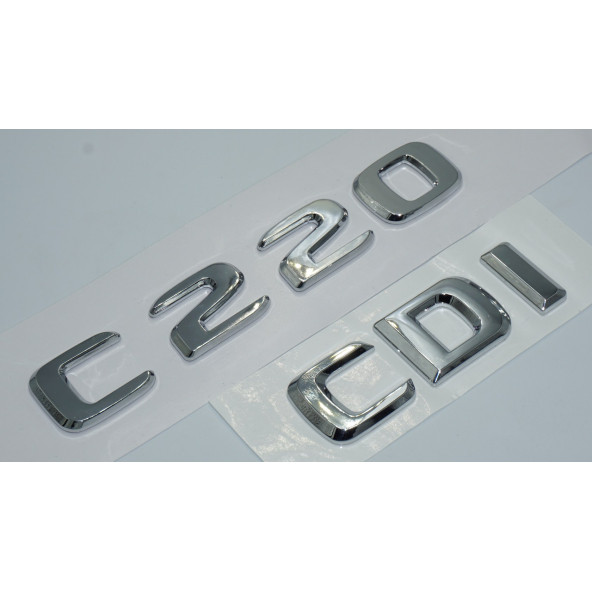 DK Tuning Benz C220 CDi Bagaj Krom ABS 3M 3D Yazı Logo - 3
