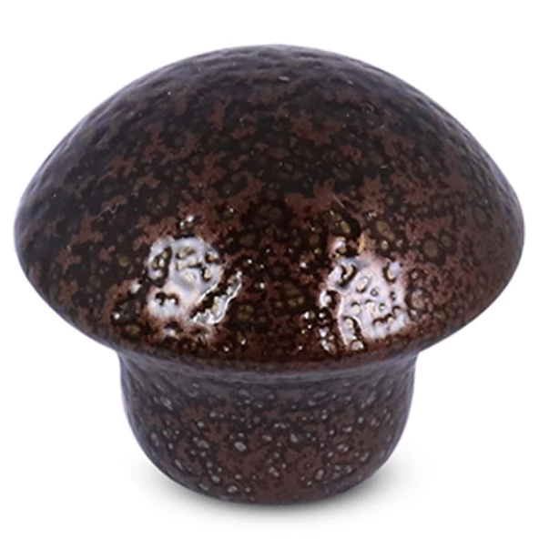 Mantar Düğme Mobilya Mutfak Çekmece Dolap Dolabı Kapak Kulbu Kulpu Kulpları Bakır Renk Metal 10 Adet - 2