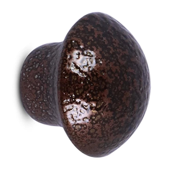 Mantar Düğme Mobilya Mutfak Çekmece Dolap Dolabı Kapak Kulbu Kulpu Kulpları Bakır Renk Metal 10 Adet - 4