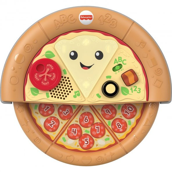Orjinal Fisher Price Eğitici Pizza Işıklı Müzikli ve Türkçe Konuşan Eğitici Oyuncak GXR69