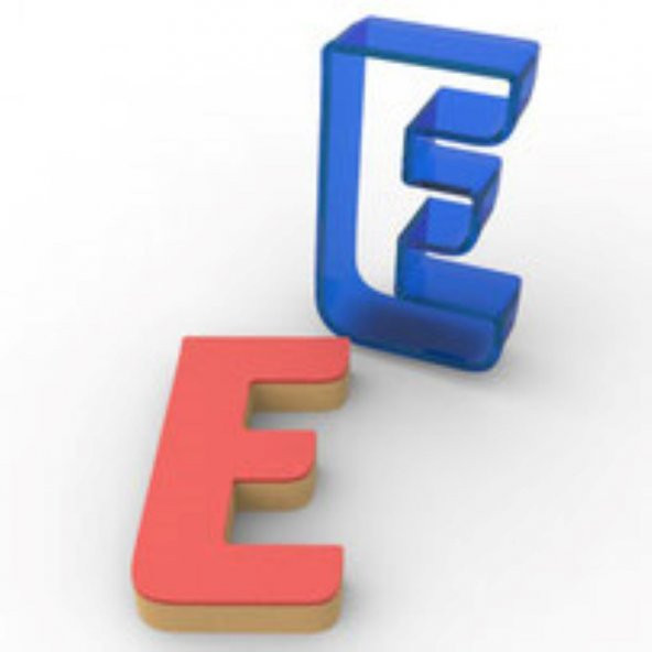 E Harfi Polikarbon Kurabiye Kalıbı