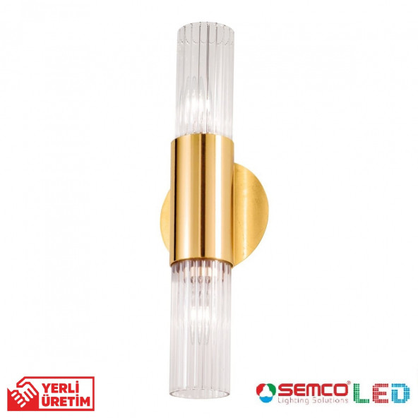SEMCO Altın / Gold Renk Kaplamalı Infinity DUVAR APLİK