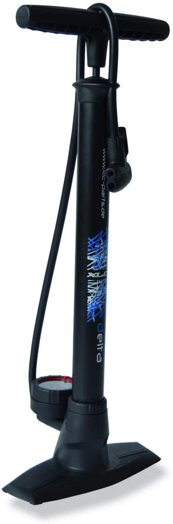 XLC Bisiklet Tekerlek Pompası Ayaklı Delta PU-SO4 Siyah 11 Bar 2501954900