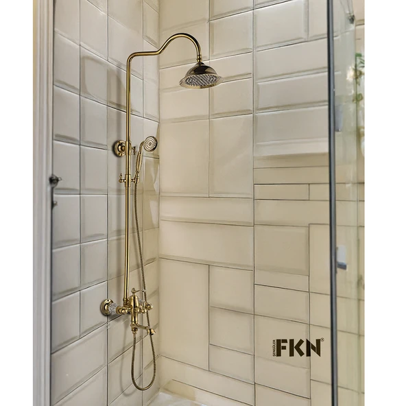FKN Victoria Mix Borulu Altın Banyo Bataryası - 1