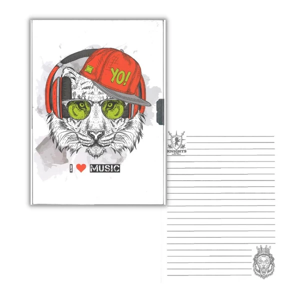 Hatıra Defteri Kilitli Erkek Modeli Günlük Defteri FlyArt Erkek Modeli 100 Yaprak Çizğili 1 Adet - 9