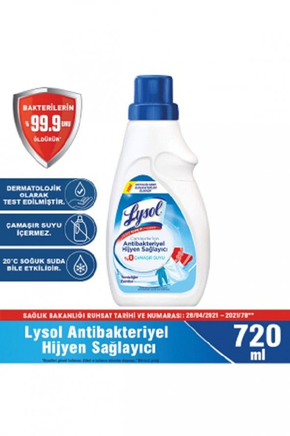 Lysol Çamaşırlar için Antibakteriyel Hijyen 720ml