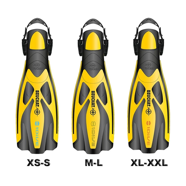 BEUCHAT Palet Açık 1DIVE Sarı - 2