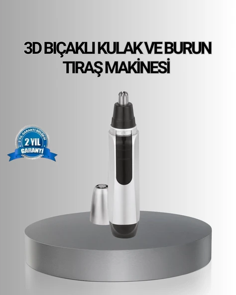 Kişisel Burun Kulak Tıraş Makinesi 3D Kavisli Kompakt Tasarım