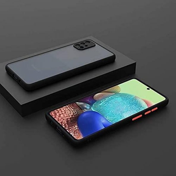 Samsung Galaxy A51 Kılıf - Loo Case Mat Kamera Korumalı Soft Kılıf - 2