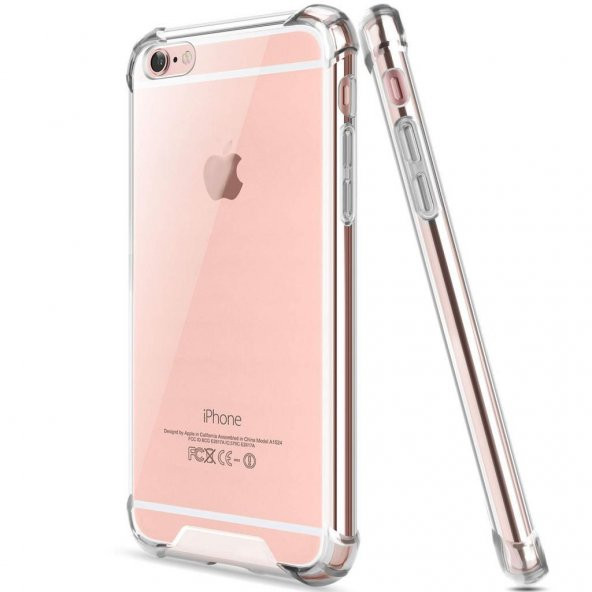 iPhone 6 6s Kılıf - AntiCase Şeffaf Köşe Dolgulu Silikon - 3
