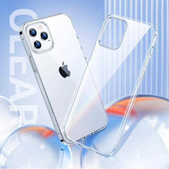 iPhone 12 PRO Kılıf (6.1) - Cepotto Lens Clear Şeffaf Tıpalı - 5