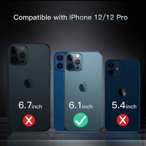 iPhone 12 PRO Kılıf (6.1) - Cepotto Lens Clear Şeffaf Tıpalı - 6