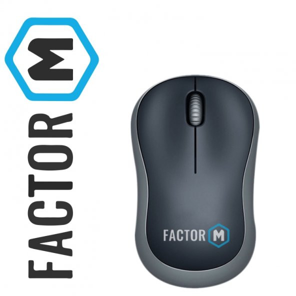 Factor M M1 Süper Sessiz Kompact Kablosuz Mouse Siyah - 3