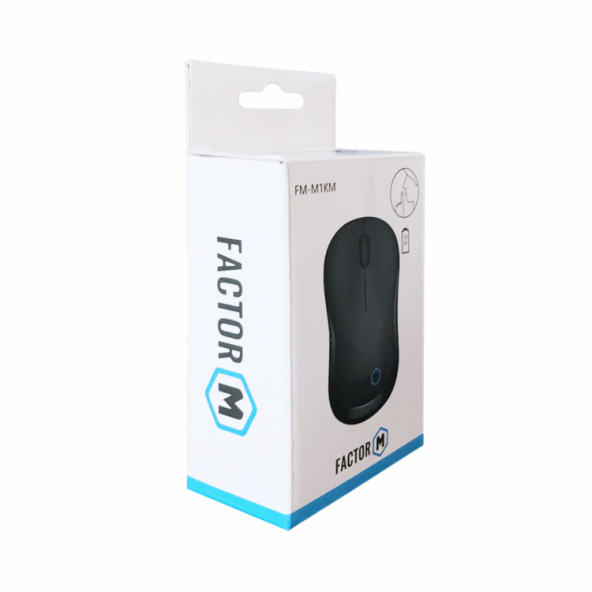 Factor M M1 Süper Sessiz Kompact Kablosuz Mouse Siyah - 6