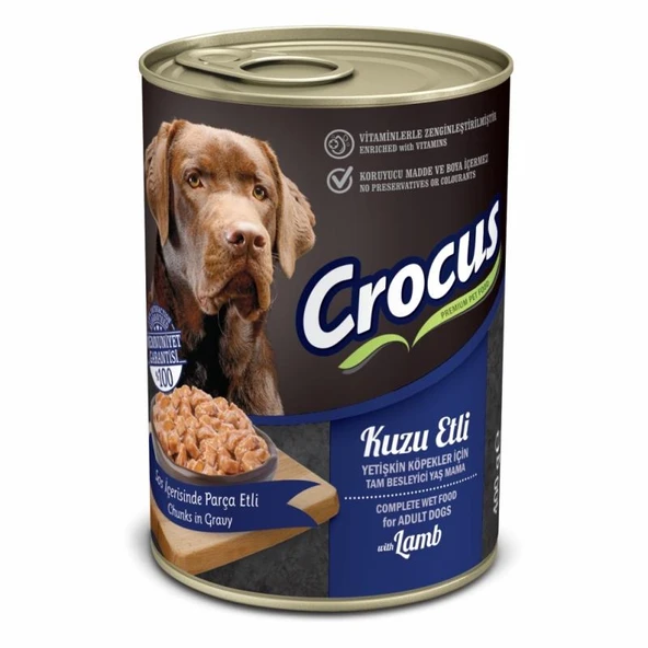 Crocus Kuzu Etli Köpek Yaş Mama 400gr ürün görseli 1