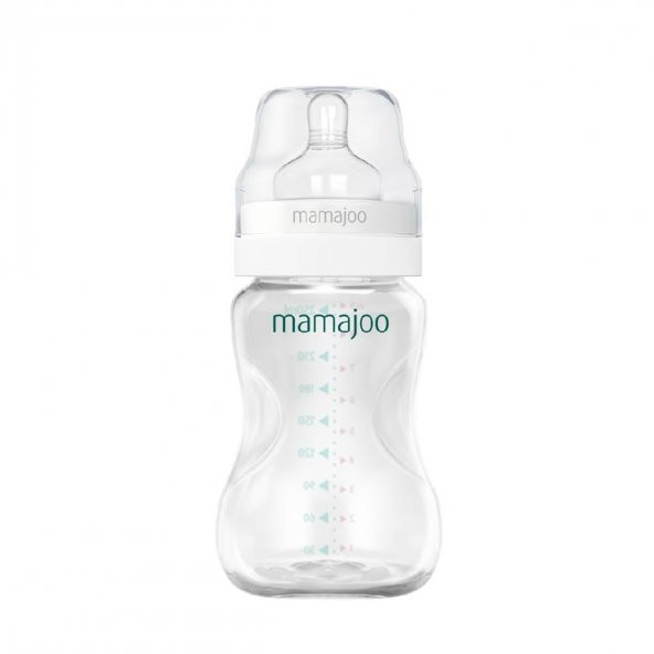 Mamajoo Silver Biberon 250ml & Yedek İkili Biberon Emziği No.1 0 Ay+ - 2