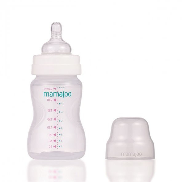 Mamajoo Silver Biberon 250ml & Yedek İkili Biberon Emziği No.1 0 Ay+ - 3