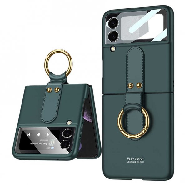 Galaxy Z Flip 3 Kılıf Zore Flip Ring Kıpta Kılıf - Resim 6