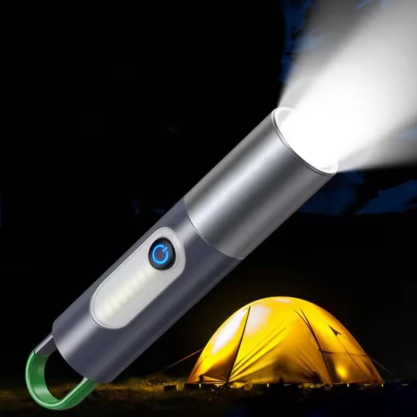 Type-C Gi̇ri̇şli̇ 750 Lümen Şarjlı Kamp Lambası Watton Wt-298