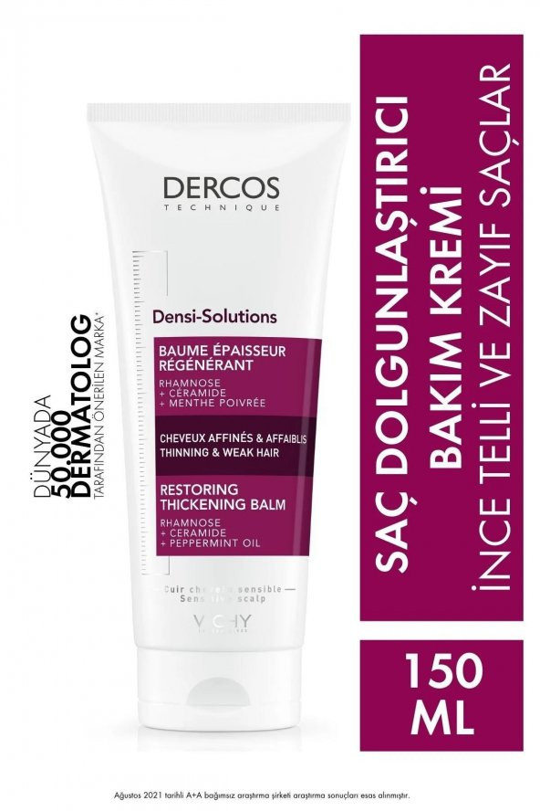 Vichy Dercos Densi- Solutions Balm Dolgunlaştırıcı Etkili Saç Bakım Kremi 150  ml