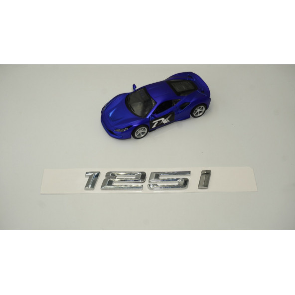 Bmw 125İ Bagaj Krom Metal 3M 3D Yazı Logo - 2