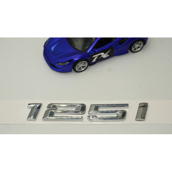 Bmw 125İ Bagaj Krom Metal 3M 3D Yazı Logo - 3