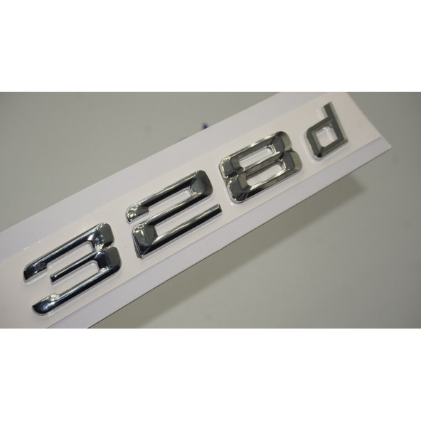 Bmw 328d Bagaj Krom Metal 3M 3D Yazı Logo