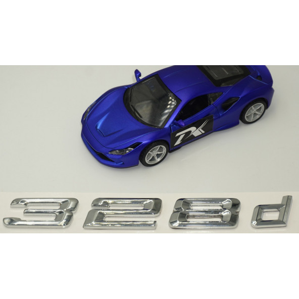 Bmw 328d Bagaj Krom Metal 3M 3D Yazı Logo - 4
